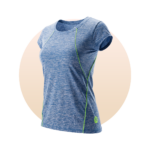 CAMISETA EDUC. FÍSICA FEMININA AZUL