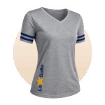 CAMISETA PV M/CURTA FEMININA CINZA LA SALLE