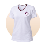 CAMISETA PERSPECTIVA FEMININA GOLA V ENS. MÉDIO